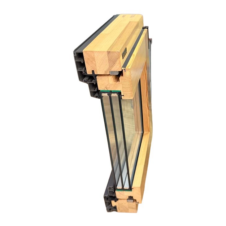 Energie-efficiënte, met aluminium beklede houten ramen