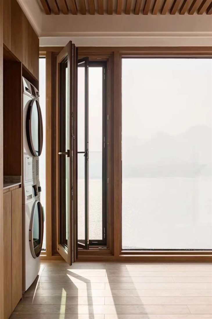 Energy Efficient Aluminum Clad Wood Windows factory