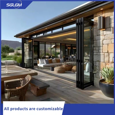 Aluminium tweevoudige buitendeuren